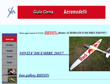 Tablet Screenshot of corniaaeromodelli.com